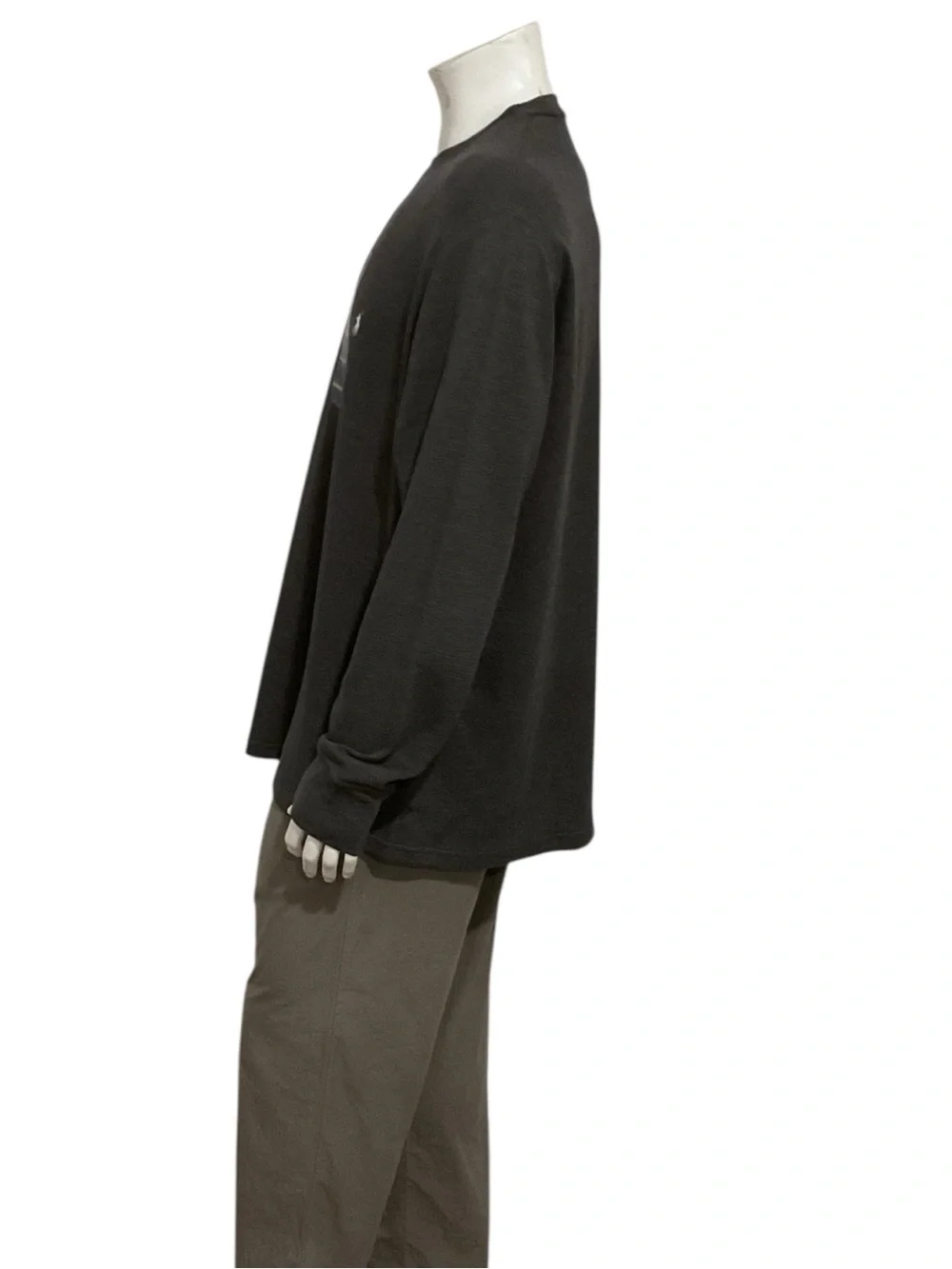 Polo by Ralph Lauren Dark Charcoal Long-Sleeve Crewneck Shirt